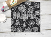 Snowflake Patterned Adhesive Vinyl X027